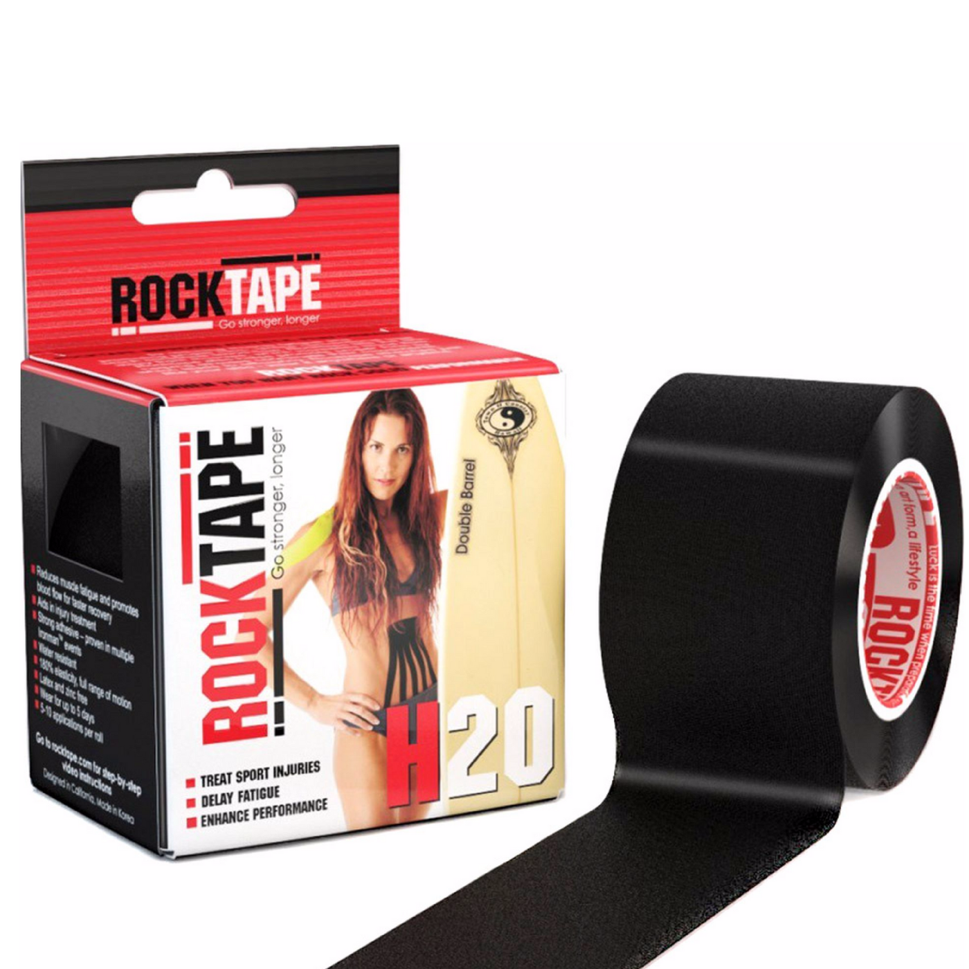 RockTape H2O 5cm x 5m Black