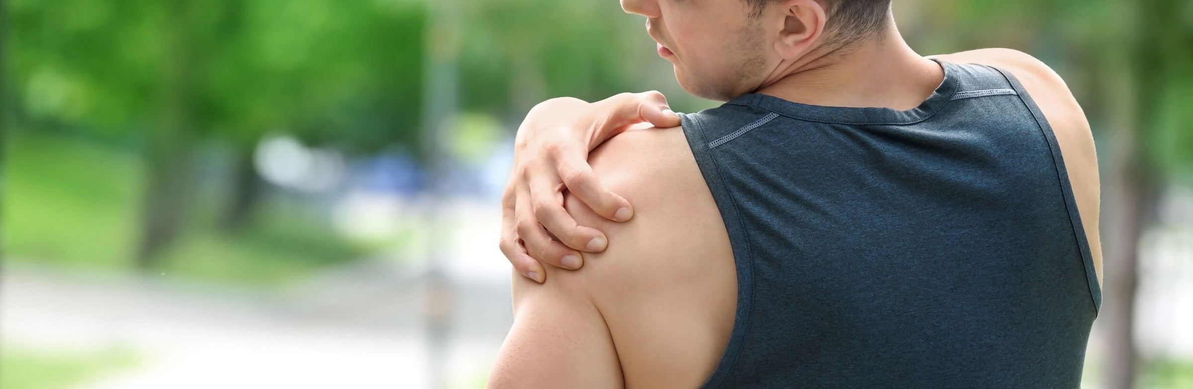 Man suffering from shoulder instability issue