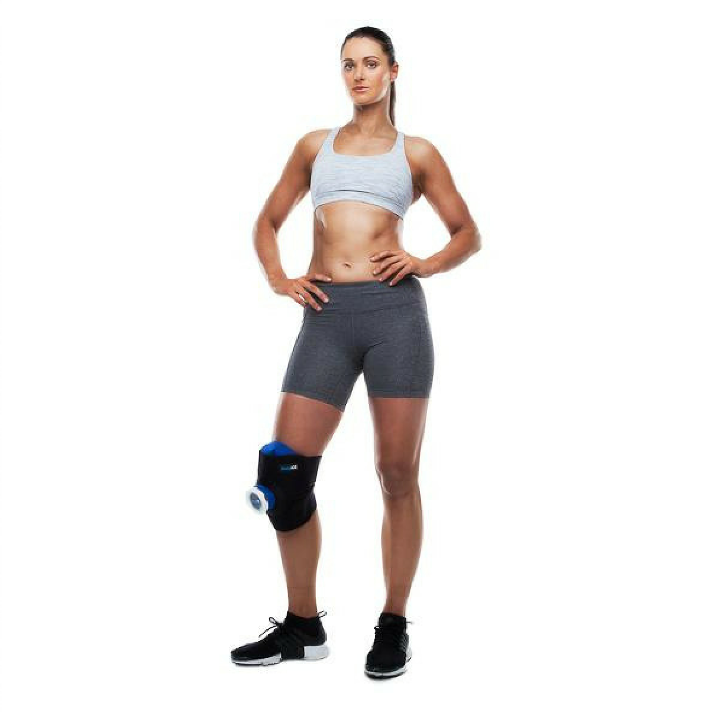 BodyICE Medium Recovery Set product -female used on knee
