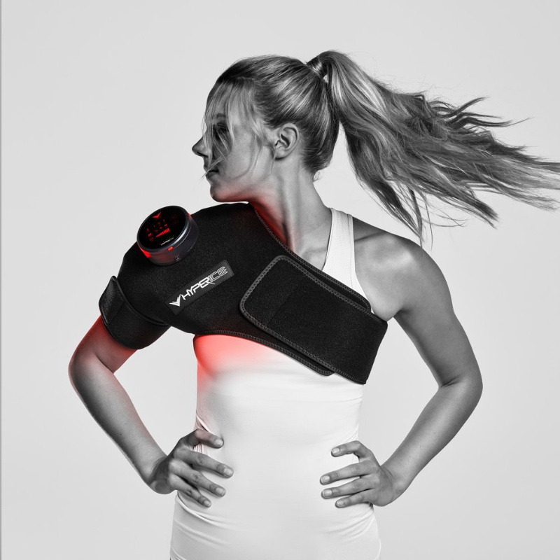 Hyperice Venom Shoulder in use