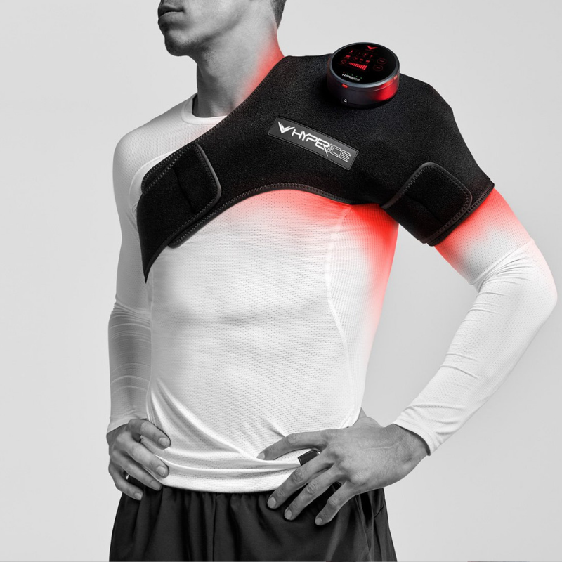 Hyperice Venom Shoulder in use by a man