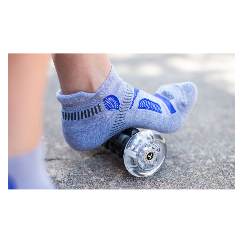 Nano X Foot Roller Black  In Use